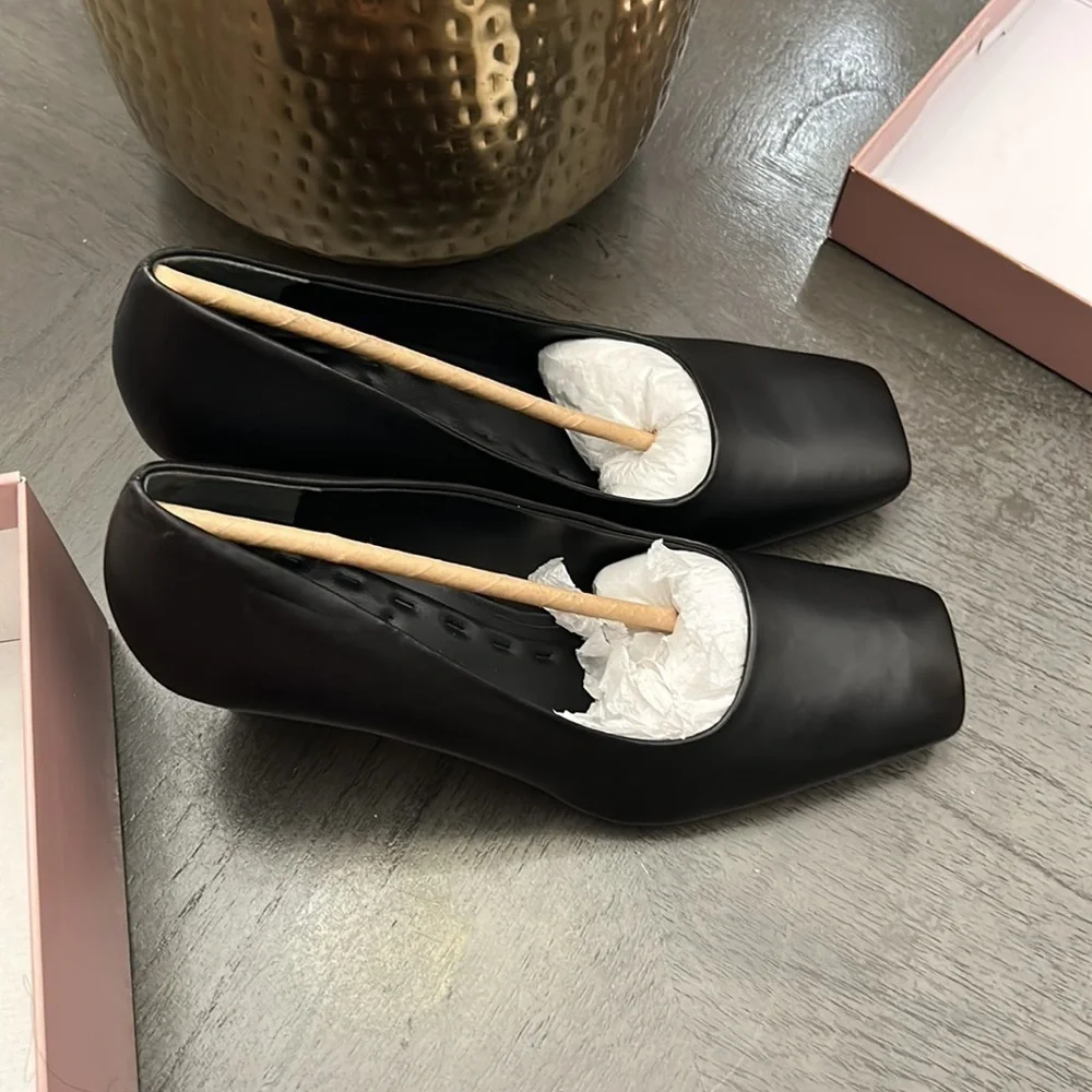 Sarto by Franco Sarto Dina Leather Square Toe Pumps